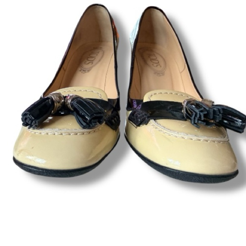 Tod’s Tassel Patent Pumps Size 37.5 US 7.5 - Picture 5 of 14